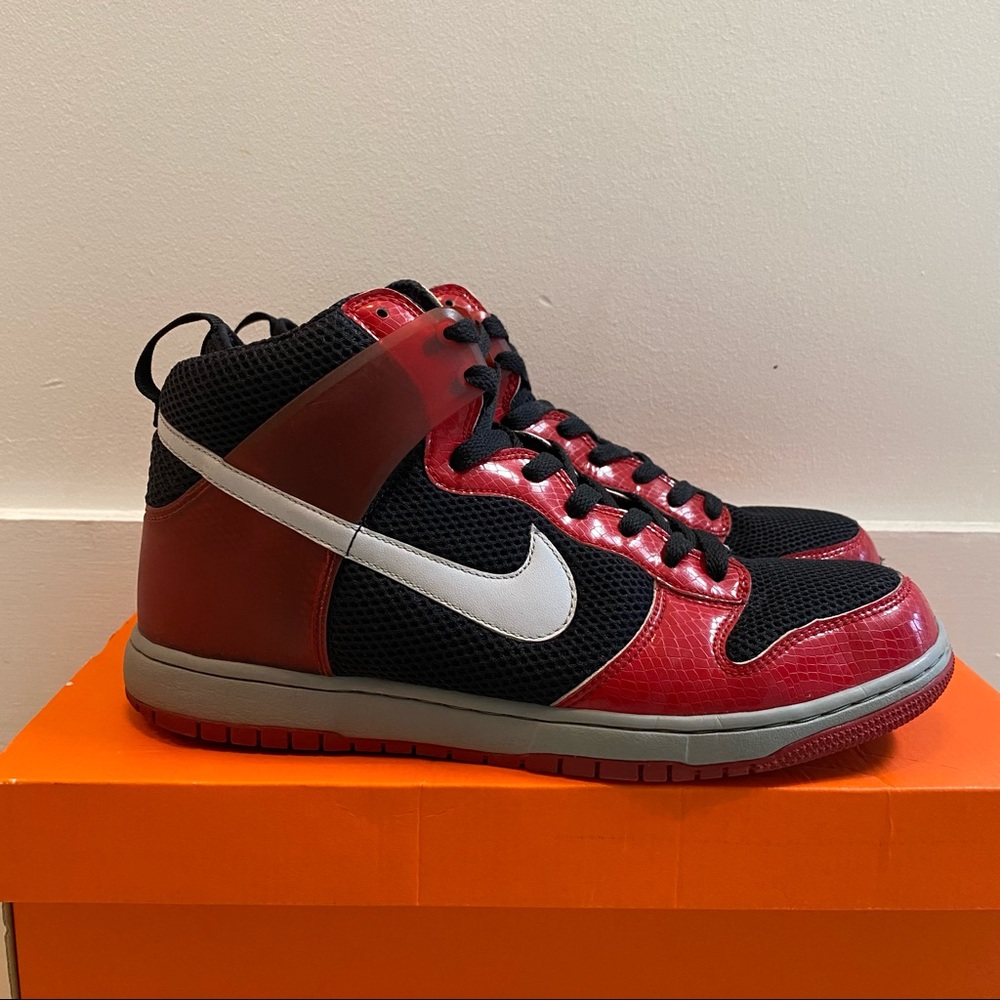 Nike Dunk Air Zoom Dunkesto High Red Python (10.5)